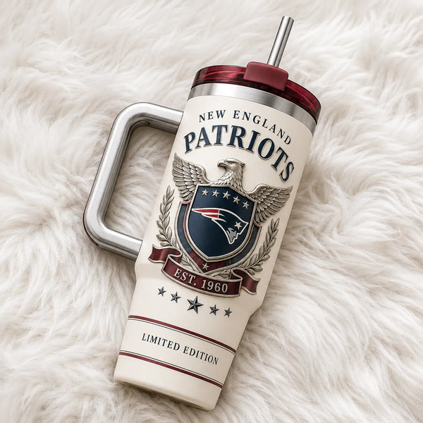 NE Heraldic Crest - Ivory Collegiate Tumbler - main