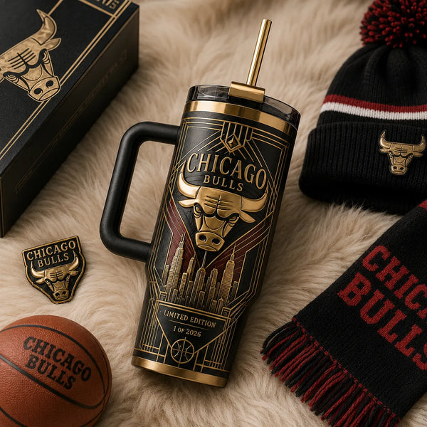 CHI Deco Emblem - Gold Linework and Skyline Tumbler - main