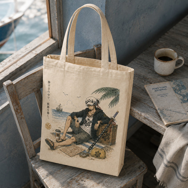 Quiet Course - Law and the Ink-Wash Shoreline Tote - main