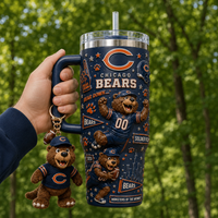 CHI Bear Down Collage - Navy, Orange and Cheer