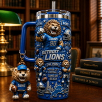 DET Motor City Roar - Layered Mascot Collage Tumbler