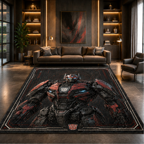 OP Sentinel Stance - Crimson and Graphite Statement Rug - main