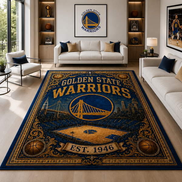 GSW Bridge Emblem Heritage Rug - main
