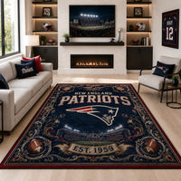 NE Heritage Crest - Vintage Bordered Statement Rug