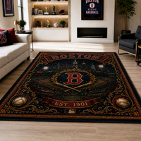 BOS Heritage Emblem - Ornate Ballpark Statement Rug