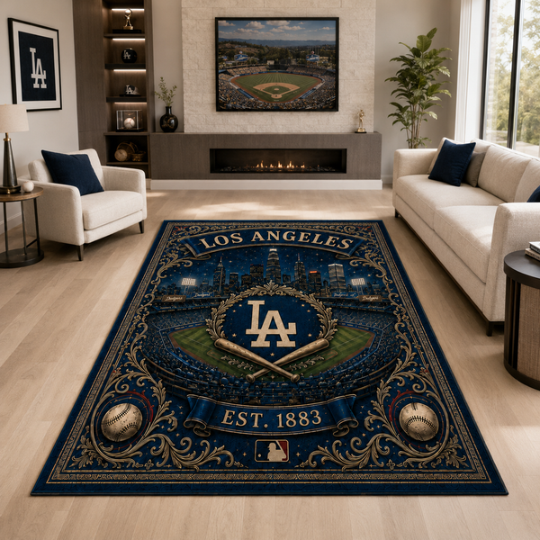 LAD Heritage Crest - Ornate Bordered Statement Rug - main