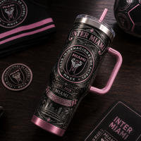 MIA Freedom To Dream - Ornate Pink And Black Tumbler