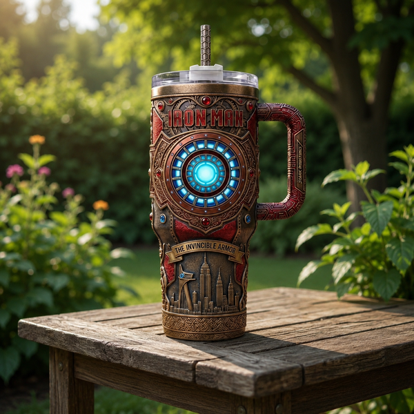 IM Arc Core Relief - Invincible Armor Tumbler - main - man-mk-1608