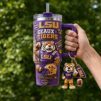 LSU Geaux Tigers - Purple and Gold Statement Tumbler