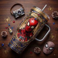 Gilded Chapter - Spidey in Ornate Storybook Blue