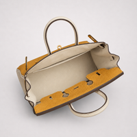 Amber & Ivory - Two-Tone Structured Handbag