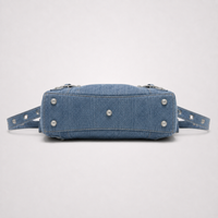 BL Indigo Wash - Studded Form and Quiet Structure Handbag
