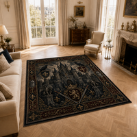Obsidian Keep - Gothic Heraldry Statement Rug