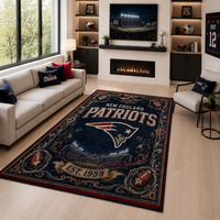 NE Heritage Crest - Vintage Bordered Statement Rug