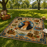 Honor, Loyalty, Freedom - Shanks Central Medallion Rug