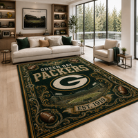 GB Heritage Emblem - Vintage Gridiron Statement Rug
