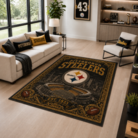 PIT Heritage Emblem - Vintage Stadium Statement Rug