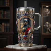 Gilded Standard - Cap Ornamental Portrait Tumbler