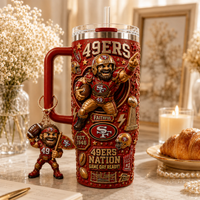 SF Faithful Collage - Gold, Motion and Wraparound Presence Tumbler