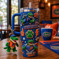 Go Gators - Game Day Sticker Collage Tumbler