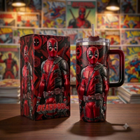 DP Standing Tall - Red and Black Wraparound Tumbler