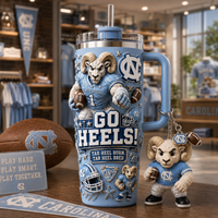 UNC Collage Attitude - Go Heels Mascot Tumbler