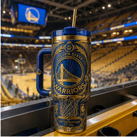 GSW Bridge Emblem - Gold Filigree Tumbler