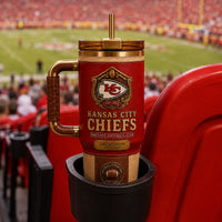 KC Heritage Crest - Oxblood and Sand Tumbler