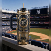 NYY Clockwork Facade - An Ornate Study in Navy and Gold