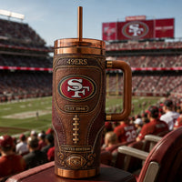 SF Saddle Heritage - Tooled Leather-Look Tumbler