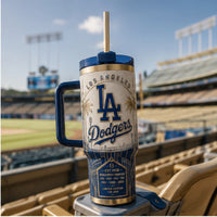 LAD Heritage Panel Tumbler - Cream, Navy and Gold