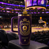 Crown and Crest - LAL Purple & Gold Heraldry Tumbler