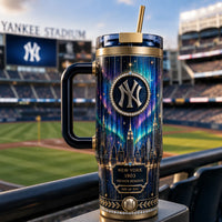 NYY Aurora Skyline - Midnight Pinstripe Tumbler