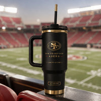 SF Obsidian Gold - Monogram Crest Tumbler