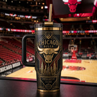 CHI Deco Emblem - Gold Linework and Skyline Tumbler