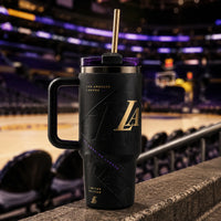 LAL Blackout Gold Monogram Tumbler