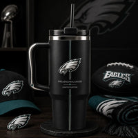 PHI Midnight Emblem - Black Tumbler With Quiet Confidence