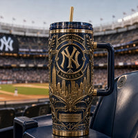 NYY Gilded Skyline - Engraved-Look Heritage Tumbler