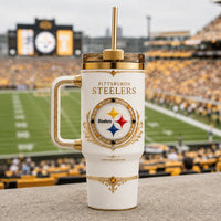 PIT Ivory Heraldry - Gilded Emblem Tumbler