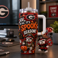 UGA Spooky Season - Pirate Bulldog Tumbler
