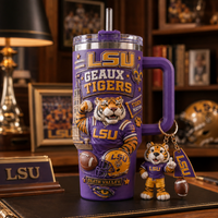 LSU Geaux Tigers - Purple and Gold Statement Tumbler
