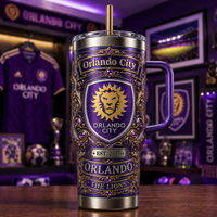 Purple and Gold Heraldry - ORL Crest Tumbler