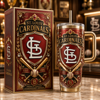 STL Heraldry - Crest, Bats and Gold Tumbler
