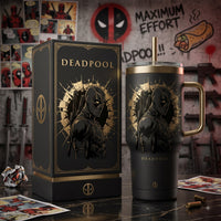 DP Gilded Fracture - Matte Black Statement Tumbler