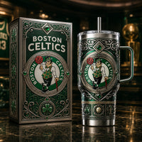 BOS Emblem Heritage - Green and Silver Wraparound Tumbler