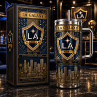 LA Crest Heraldry - Navy and Gold Tumbler