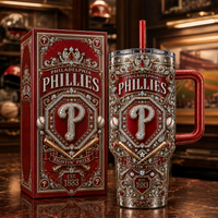 PHI Jeweled Crest - Symmetry, Crimson and Ornament