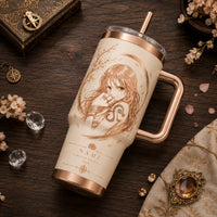 Nami - Cream, Copper and Quiet Blossom Study