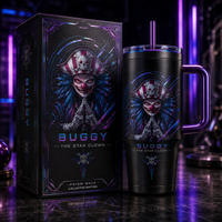 Buggy - The Star Clown, Violet Focal Panel Tumbler