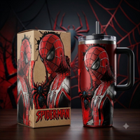 Web and Shadow - Spidey Crimson Portrait Tumbler